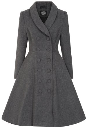 Gracie Grey Swing Coat Extended Sizing